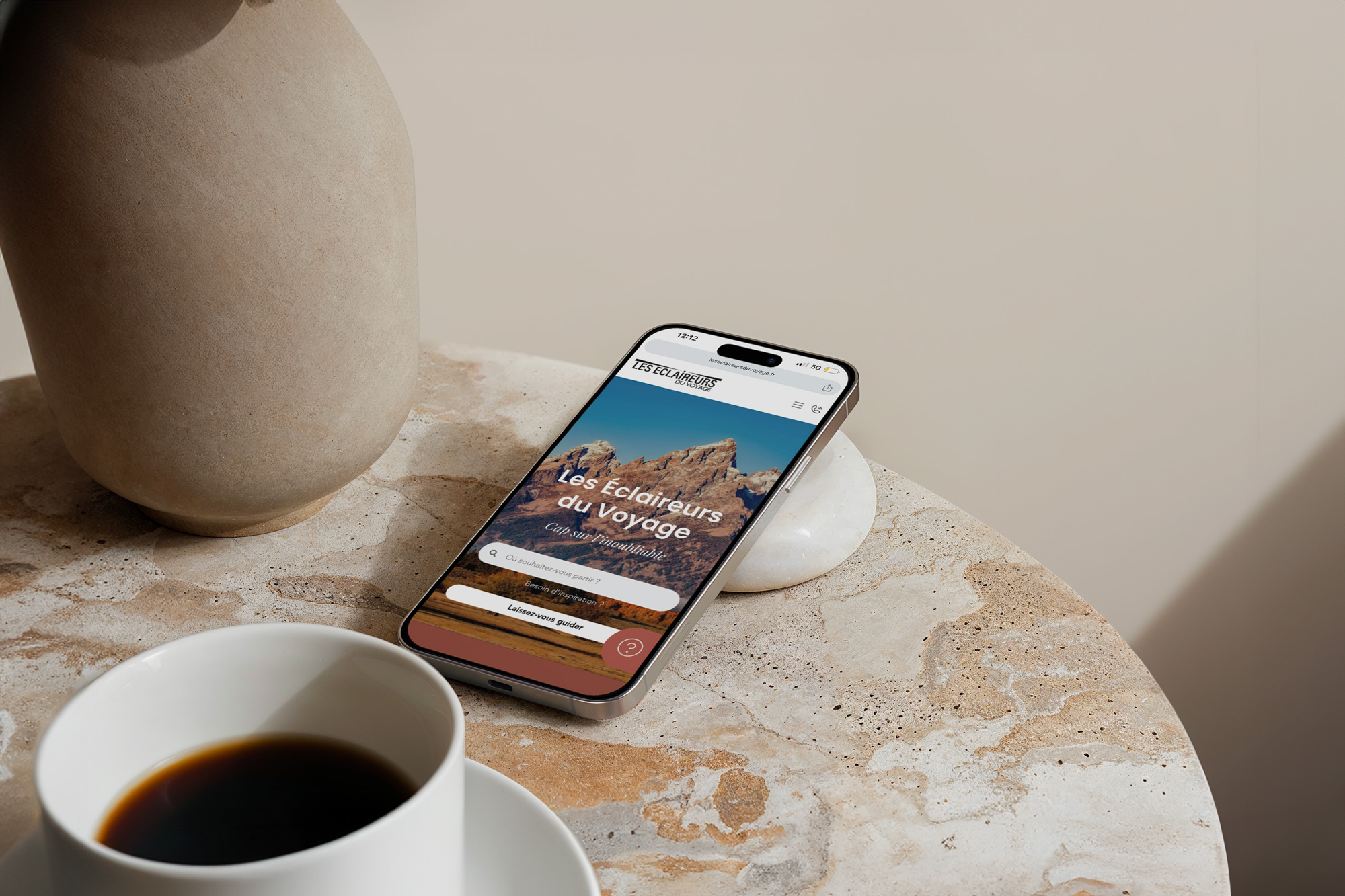 Les éclaireurs du voyage - Projets - Branding et création de site web responsive
