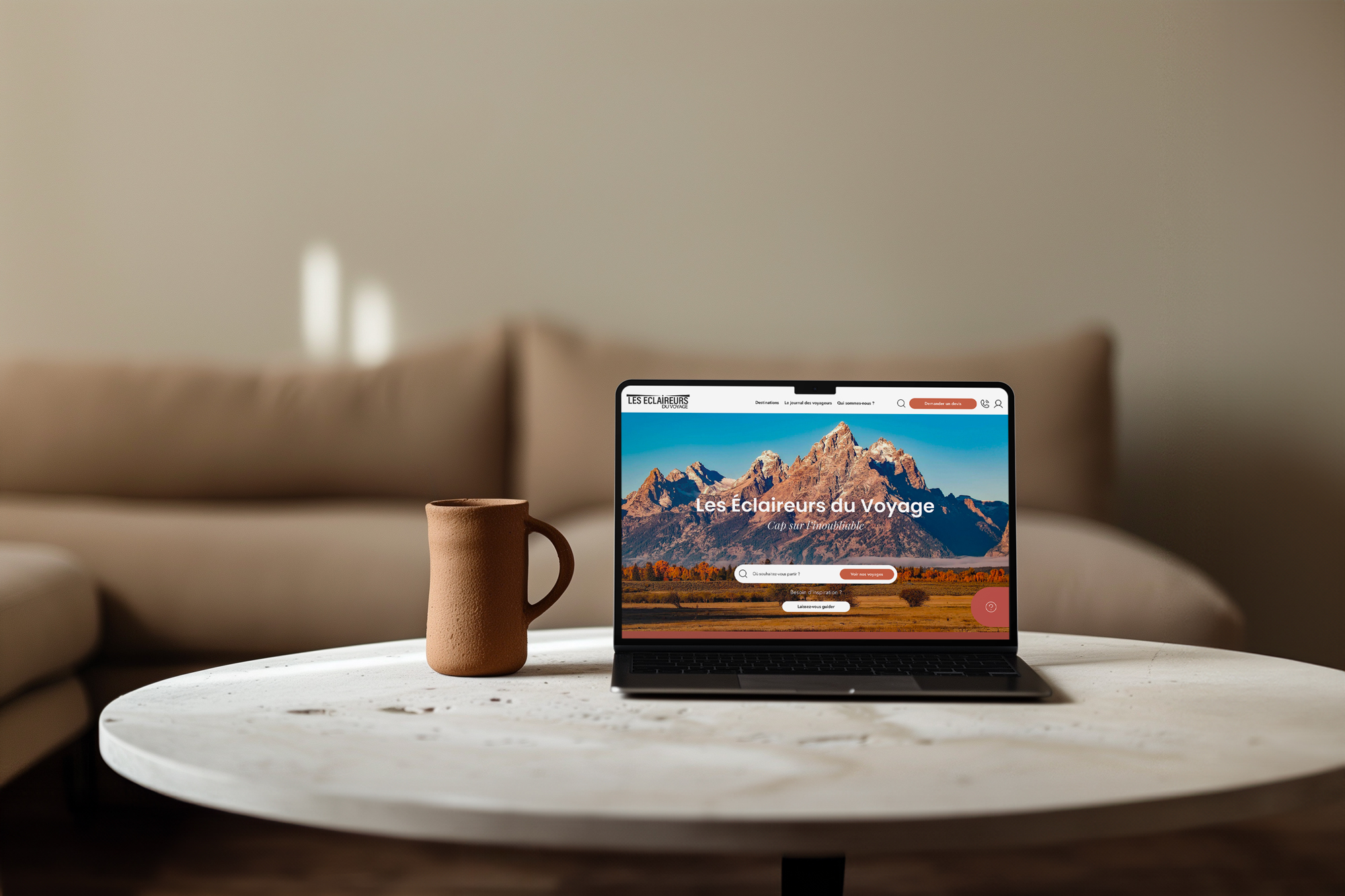 Les éclaireurs du voyage - Projets - Branding et création de site web