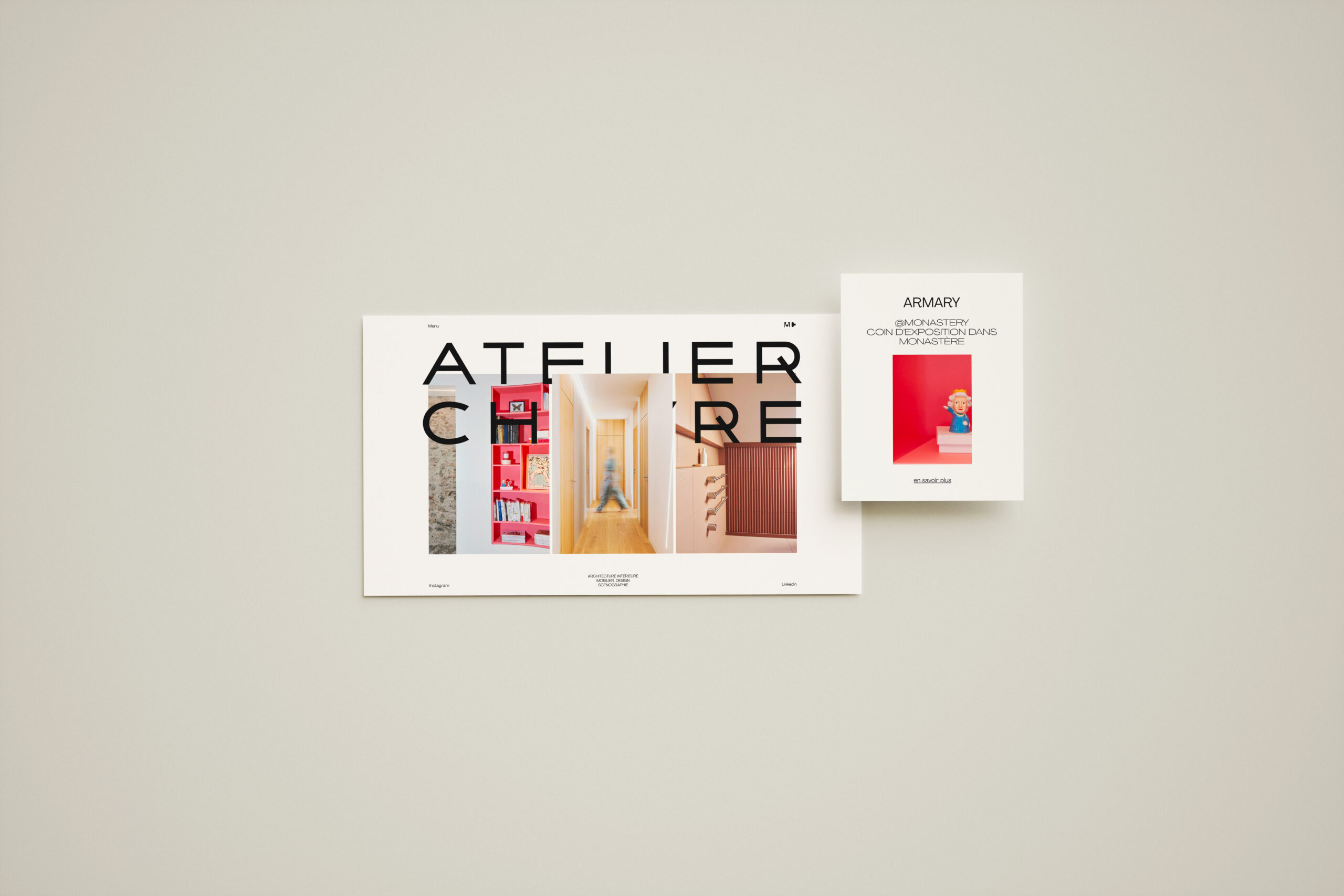 Atelier Chèvre - projet web design UX et Développement web sur-mesure - vue à plat