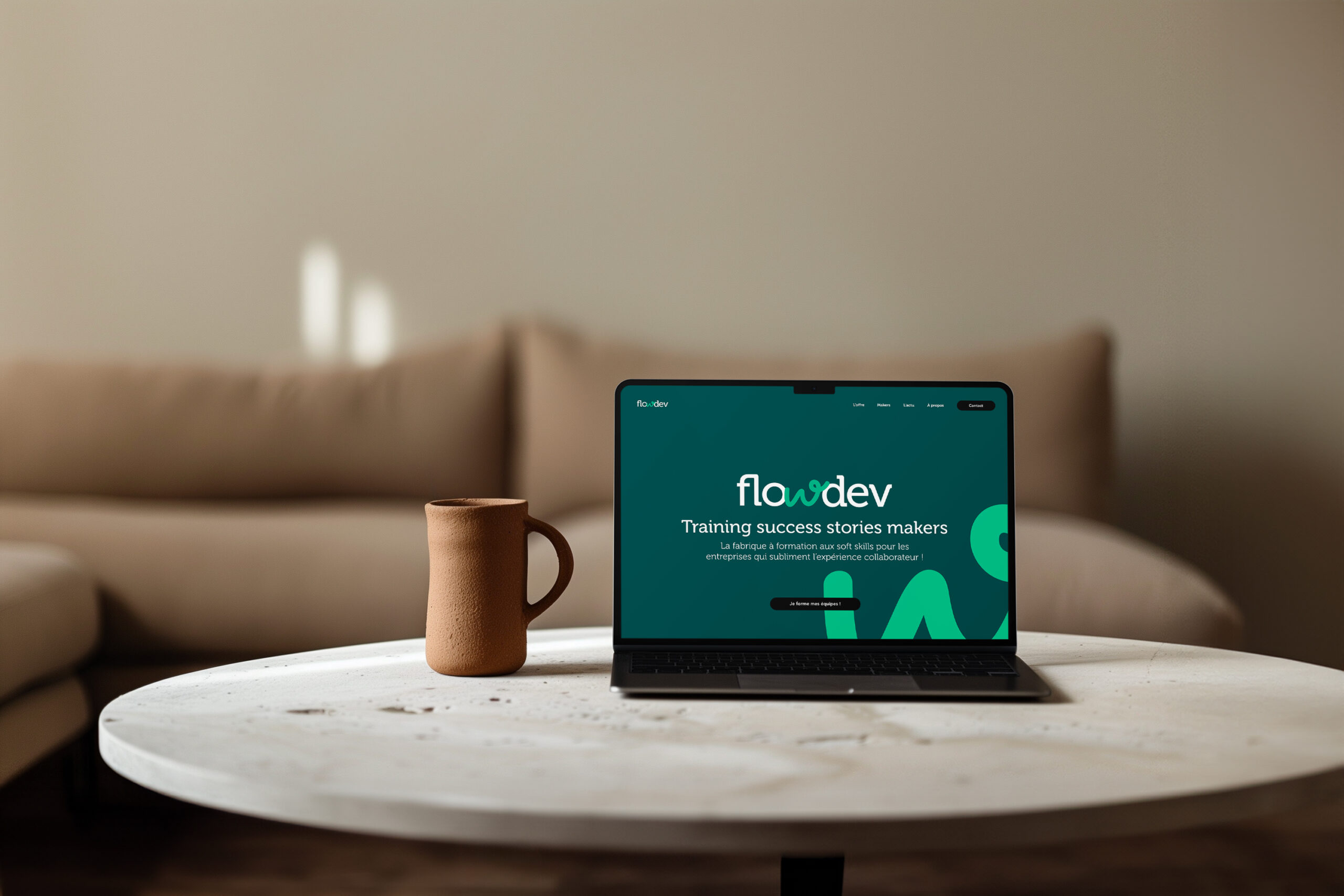 Flowdev - Web design UX et Développement web d'un site vitrine sur-mesure