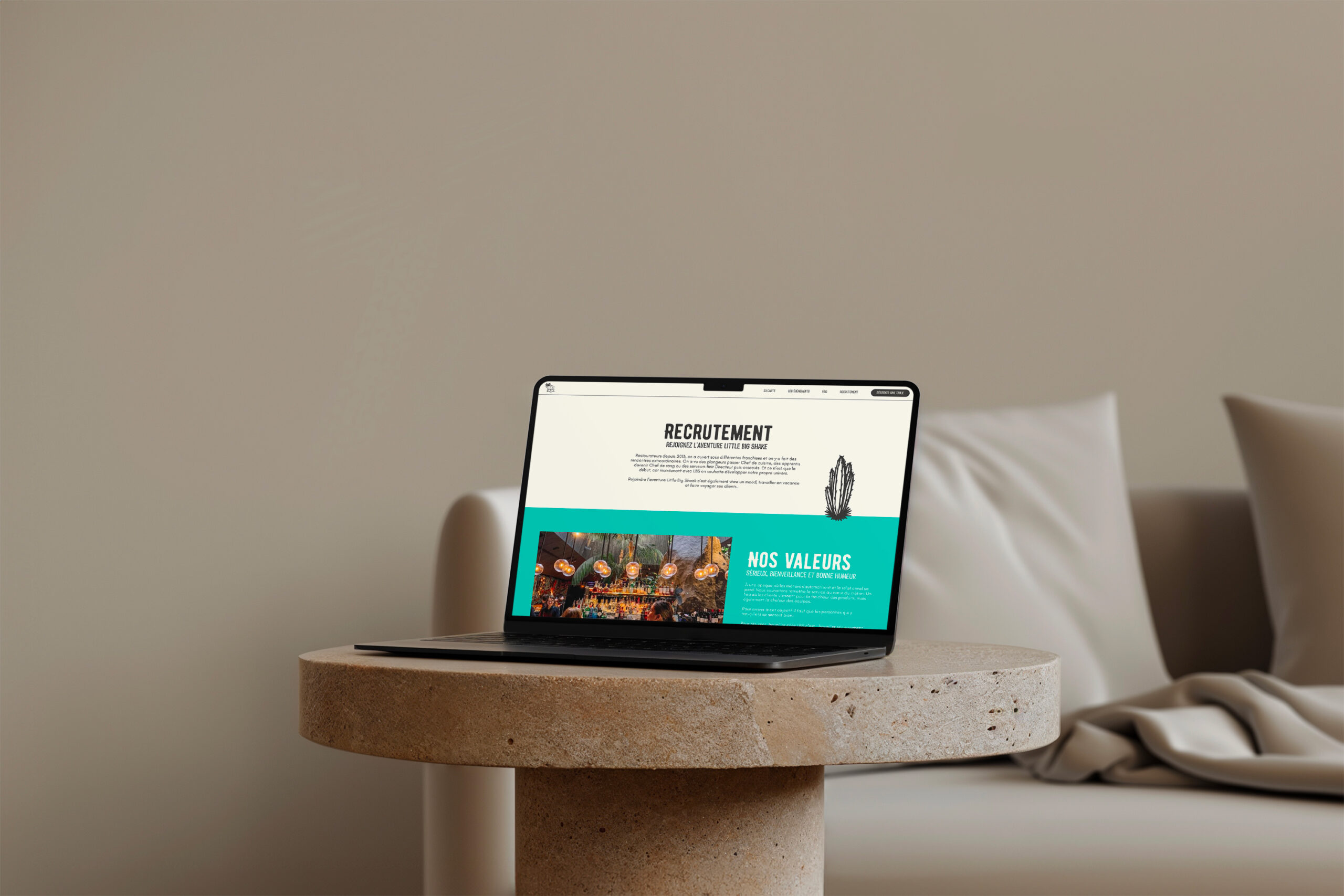 Little Big Shack - projet web design UX et Développement web sur-mesure