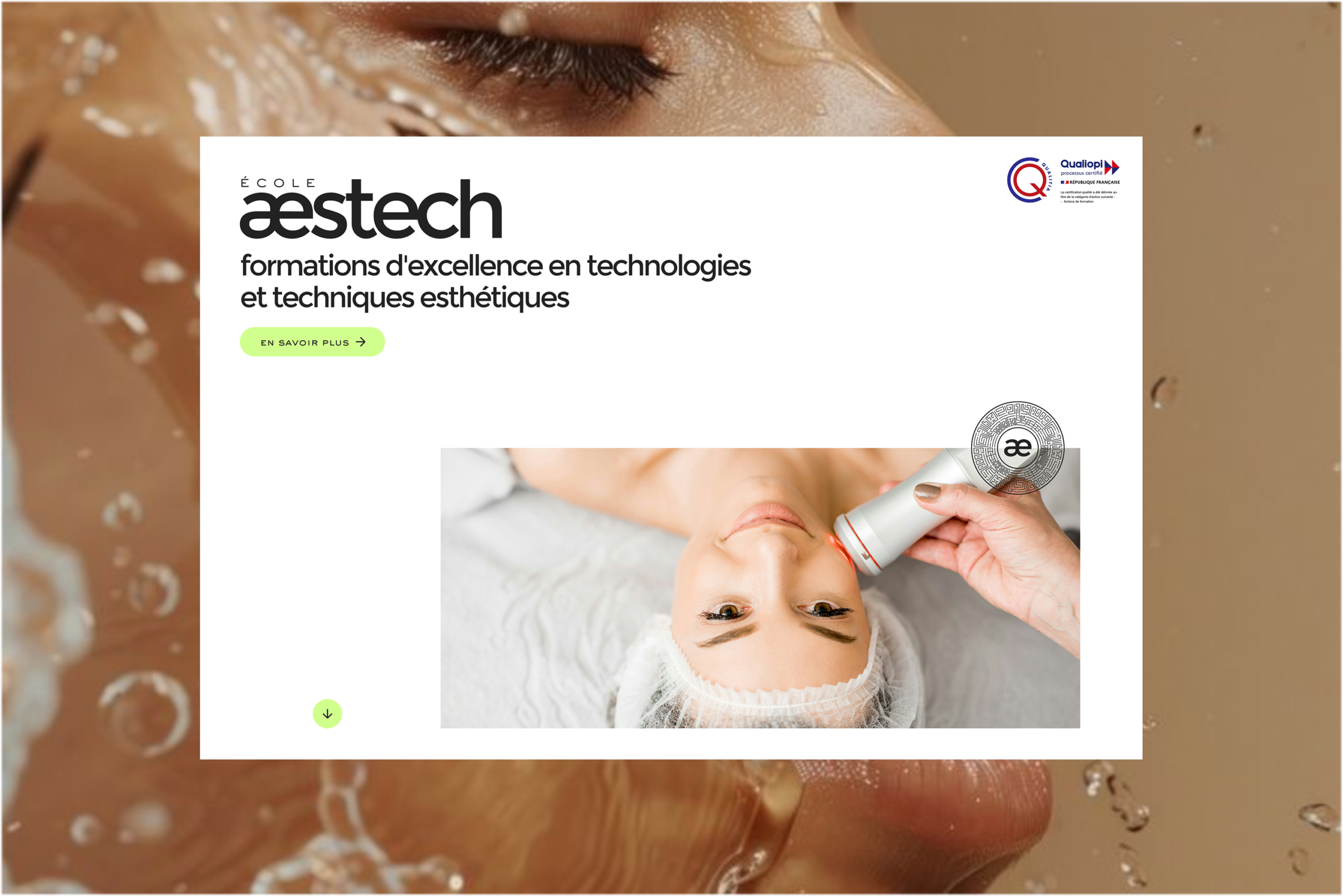 Création d'un site web sur-mesure - Design et Développement - Home page - L'AGENCE Design Studio